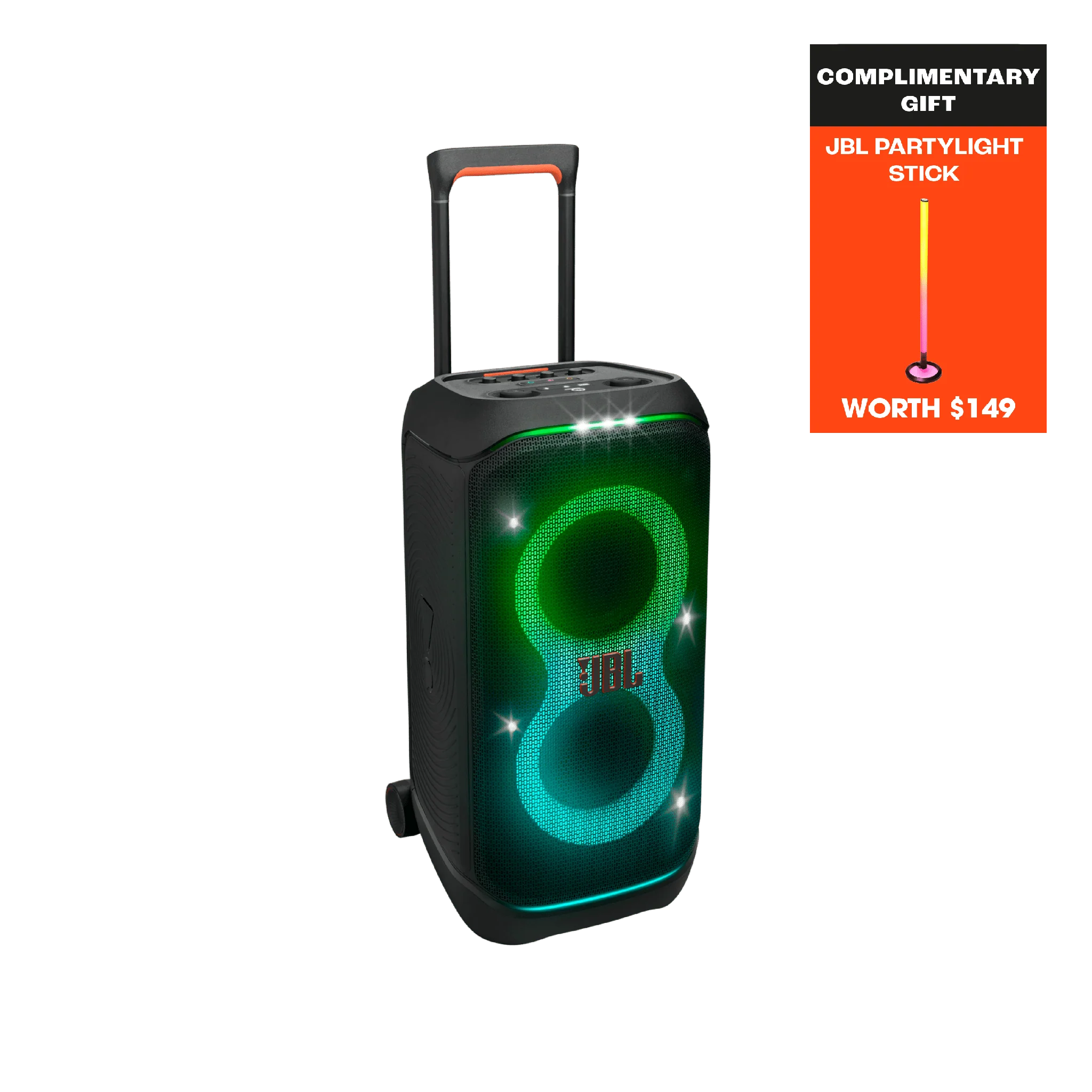 JBL PartyBox Stage 320 + JBL Party Light Sticks